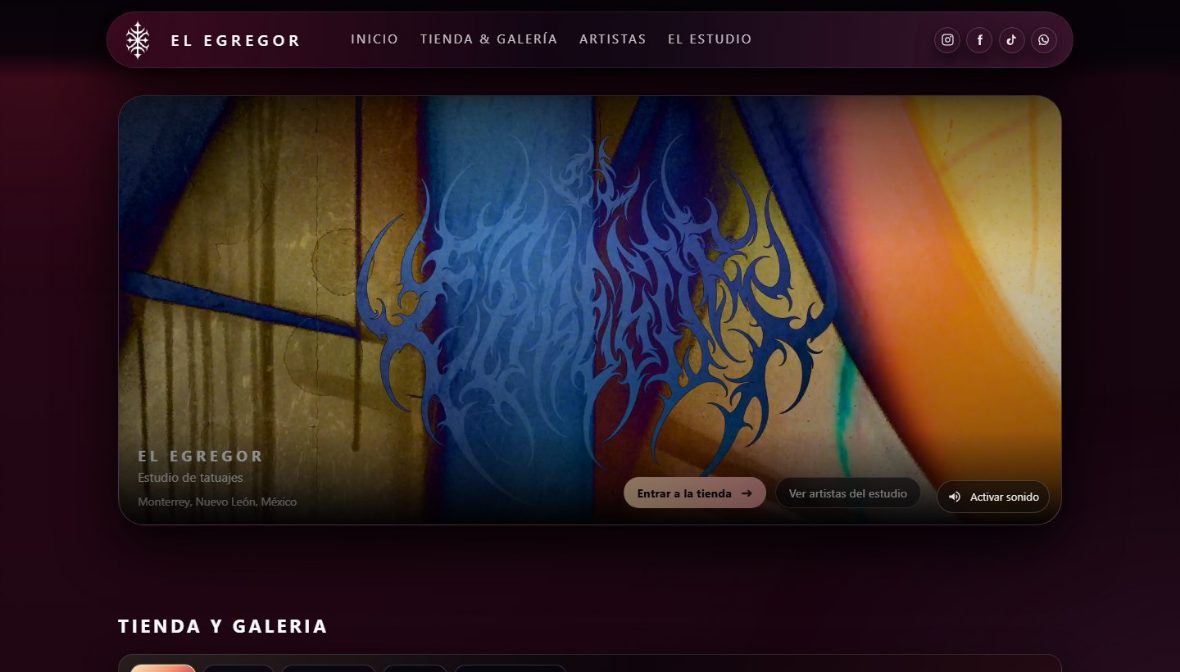 Captura de elegregor.com